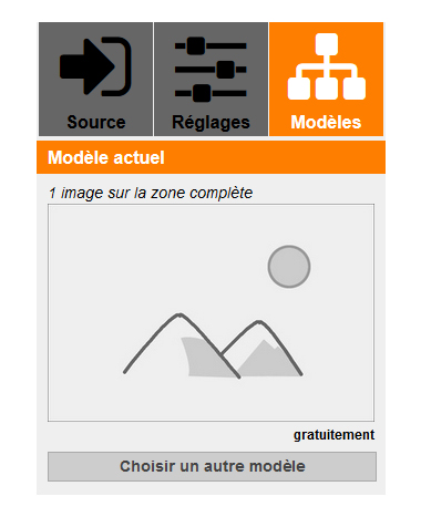 éditeur en ligne - sélection modéle